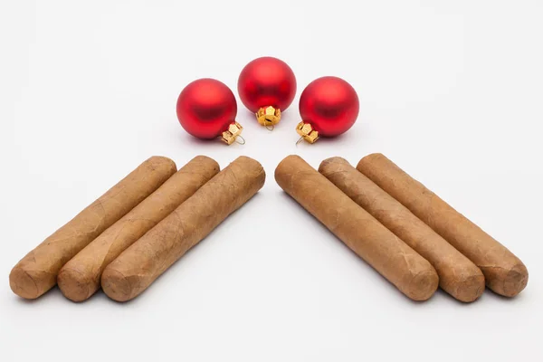高級キューバ タバコ クリスマスの装飾 — ストック写真
