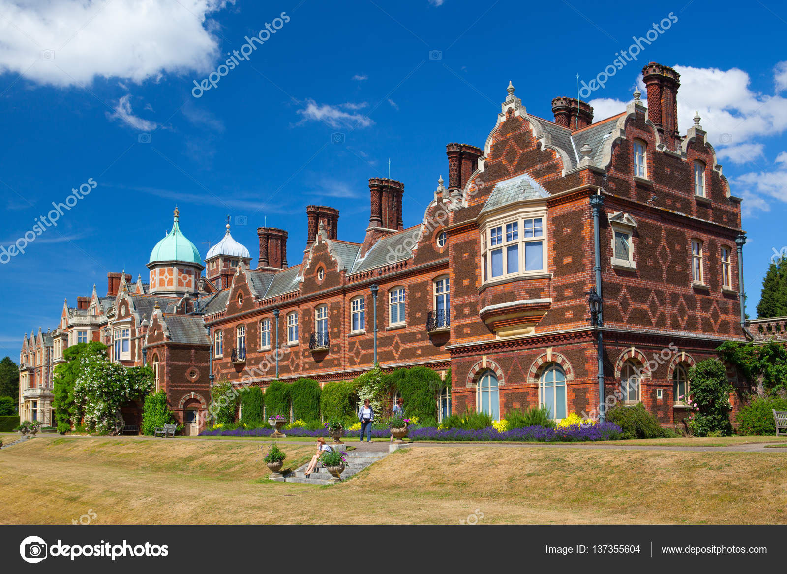 Sandringham House is a country house on 20,000 acres of land. Stock