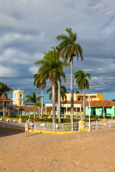Plaza Mayor -Principal square of Trinidad. — Stock Photo, Image