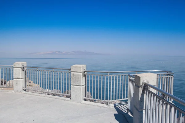 Antelope Adası'nda büyük Tuz Gölü, ABD. — Stok fotoğraf