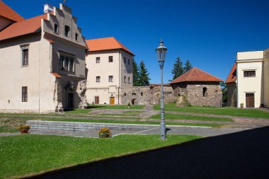 Polna, Czech Republic  - August 31,2016: Former Castle, Chateau  clipart