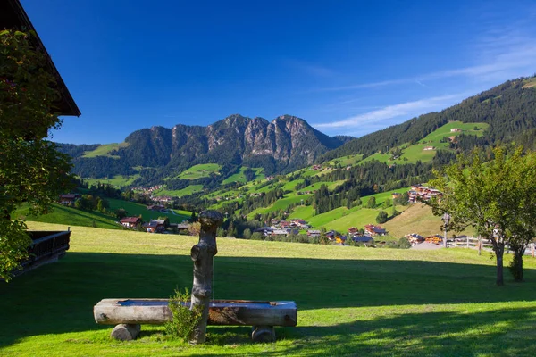 Village d'Inneralpbach dans la vallée d'Alpbach, Autriche — Photo