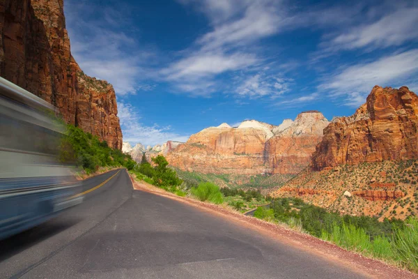 Słynny Park Narodowy Zion, Utah, Usa — Zdjęcie stockowe