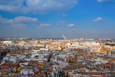 Sevilla Katedrali, İspanya üstünden havadan görünümü. 