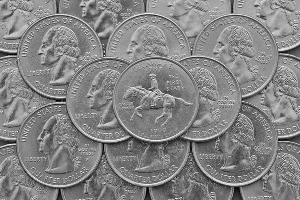 델라웨어 국가 미국의 동전. — 스톡 사진