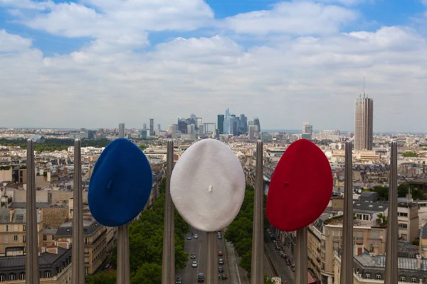 Arc de Triomphe görünümünden ve üç bere — Stok fotoğraf