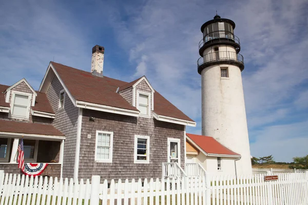 Highland Light na Cape Cod, Massachsetts, Stany Zjednoczone Ameryki — Zdjęcie stockowe