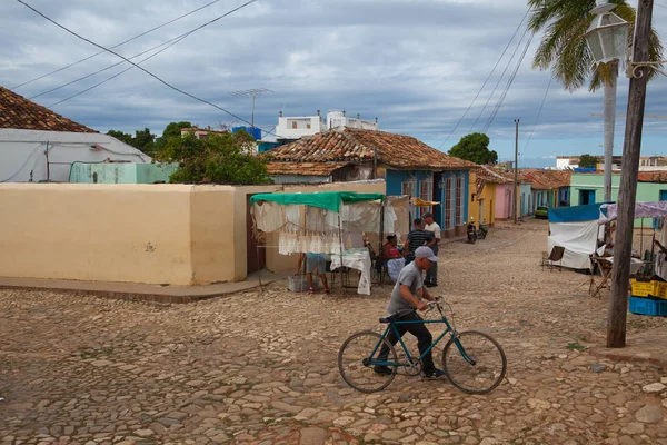 Rua em Trinidad.cuba típico colonial — Fotografia de Stock