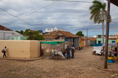 Tipik koloni içinde Trinidad.cuba sokak