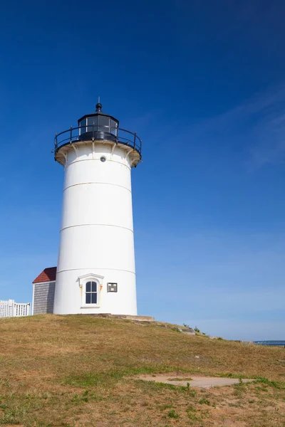 Nobska Point Light é um farol localizado no Cabo Cod, EUA — Fotografia de Stock