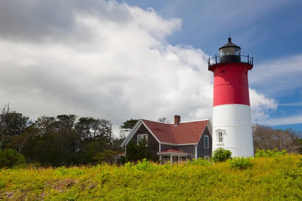 Farol de luz Nauset em Eastham, EUA — Fotografia de Stock