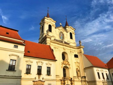 Benedictine Manastırı ve Rajhrad abbey. Moravya edebiyat Müzesi. Moravia, Çek Cumhuriyeti en eski manastırda.