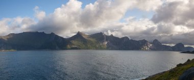 Görünümü Segla Dağı, Norveç Panoraması.