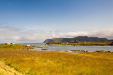 Eggum, Norveç'te sahilde. Borvaeret doğa rezerv.