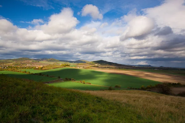 Paysage d'automne dans les hauts plateaux de Bohême centrale — Photo