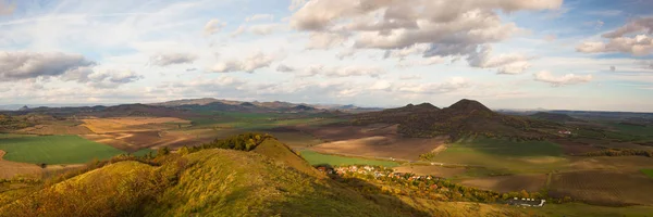 Vue du sommet de la colline de Rana. République tchèque — Photo