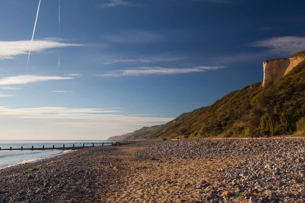 Na praia vazia em Cromer, Grã-Bretanha — Fotografia de Stock