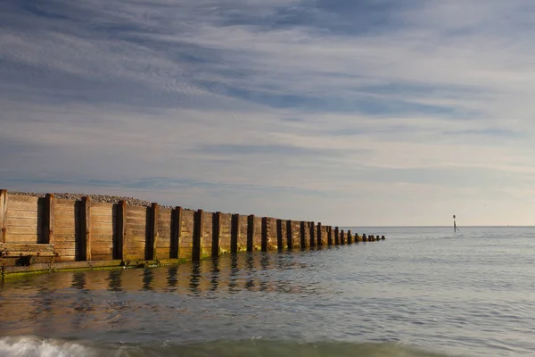 On the empty beach in Cromer,Great Britain — Stock Photo, Image