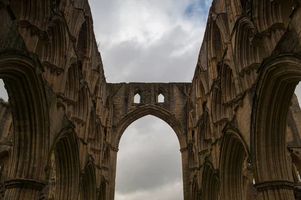 Ruiny słynnej Riveaulx Abbey, Wielka Brytania — Zdjęcie stockowe