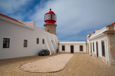 Cabo de Sao Vicente Deniz Feneri, Sagres, Algarve, Portekiz. 