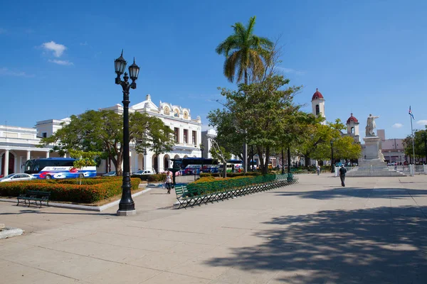 Cienfuegos Kuba Januari 2017 Jose Marti Park Det Viktigaste Torget — Stockfoto