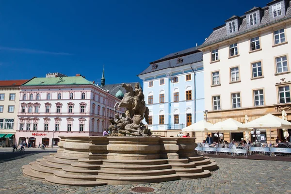 Dolni Meydanı, Olomouc üzerinde Çek Cumhuriyeti görüntülemek, — Stok fotoğraf