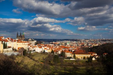 Prag panorama baharda - strahov terasından görüntülemek