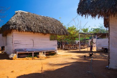 Eski kahve çiftlik Vadisi de Vinales, Pinar del Rio, Küba'da