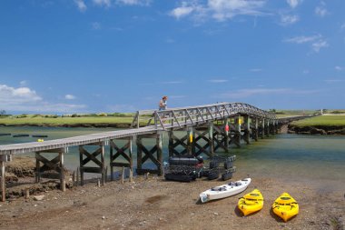 Ünlü şehir boyun Beach Boardwalk sandviç, Massachusetts, ABD