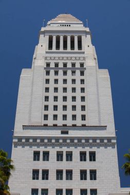 Los Angeles, Kaliforniya, ABD - 2 Temmuz 2011: Los Angeles, California'da bina resmî. Şehir Los Angeles ve ünlü turistik şehir Yönetim Merkezi.
