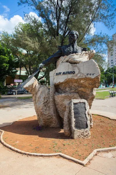 Havana Cuba January 2017 Monument Jose Eloy Alfaro Delgado Served — Stock Photo, Image