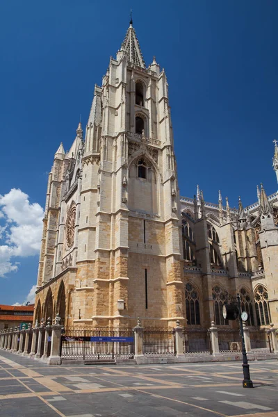 Leon Spanien Juli 2017 Katedralen Leon Katedralen Santa Maria Leon — Stockfoto