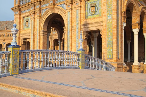 Θέα του συγκροτήματος Plaza de Espana, Σεβίλλη, Ισπανία — Φωτογραφία Αρχείου