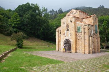 Church of San Miguel de Lillo, Oviedo, Spain clipart