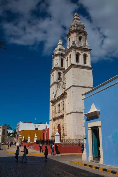 De onze-lieve-vrouw van de kathedraal van de Onbevlekte Ontvangenis in Campeche, — Stockfoto