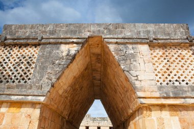 Görkemli Harabeleri Maya şehir Uxmal, Meksika. 