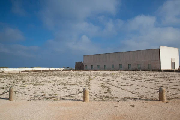 Oude zeelieden kompas, Sagres, Portugal. — Stockfoto