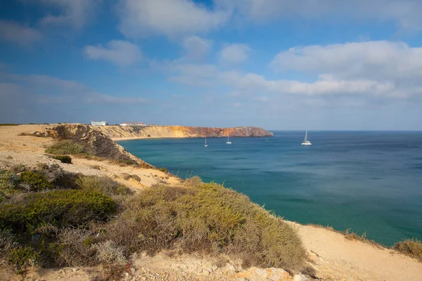 Uitzicht vanaf Sagres Fort, Algarve, Portugal — Stockfoto