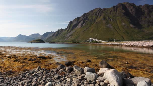 Carretera Las Islas Lofoten Noruega — Vídeo de stock