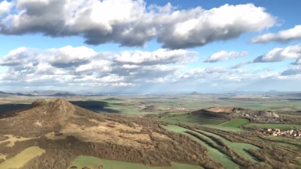 Vista Dalla Cima Della Collina Oblik Paesaggio Autunnale Nelle Highlands — Video Stock