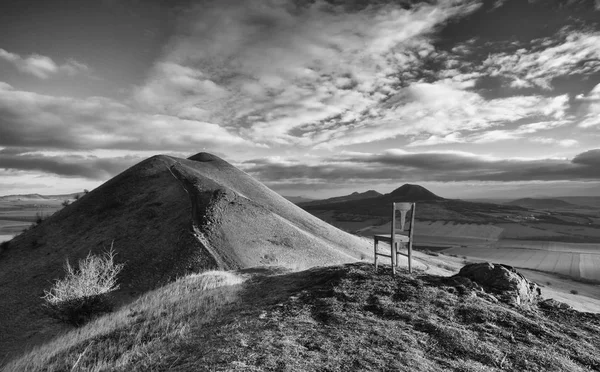 Vue Depuis Sommet Colline Rana Lever Soleil Paysages Automne Dans — Photo