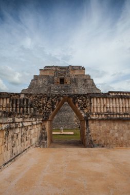 Görkemli Harabeleri Maya şehir Uxmal, Meksika. 