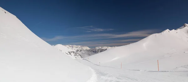 Winterlandschaft im Skigebiet Bad Hofgastein, Österreich. — Stockfoto