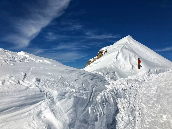 Paisagem de inverno na estância de esqui, Bad Hofgastein, Áustria . — Fotografia de Stock