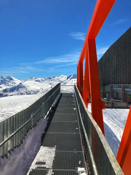 Kış manzara ski resort, Bad Hofgastein, Avusturya. — Stok fotoğraf