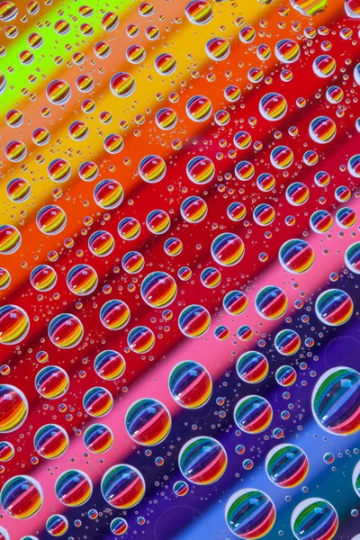Fondo abstracto de color con gotas y lápices —  Fotos de Stock
