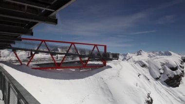 Bad Gastein, Avusturya - Nisan 2,2018: kış manzara ski resort, Bad Hofgastein, Avusturya.