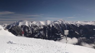 Kış manzarası ski resort, Bad Hofgastein, Avusturya