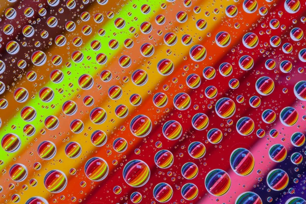 Fondo abstracto de color con gotas y lápices —  Fotos de Stock