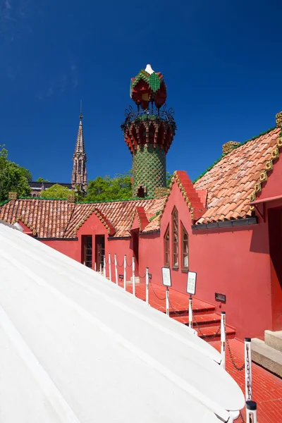 Comillas Španělsko Července 2017 Palác Capricho Nebo Villa Quijano Architekta — Stock fotografie